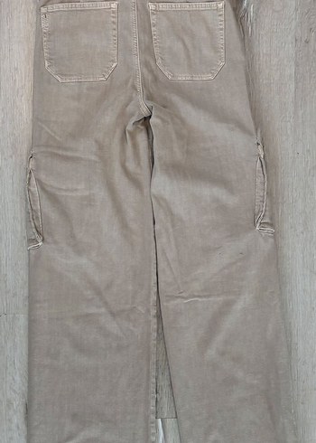 PAIGE Bej Kadın Kargo Kot Pantolon - Görsel 3