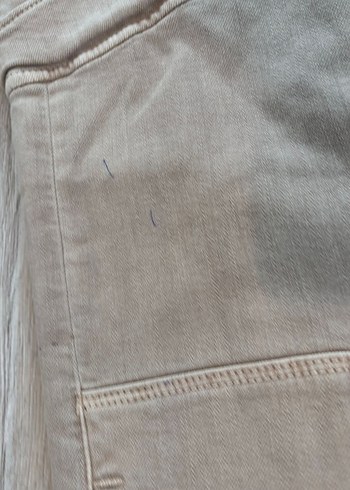 PAIGE Bej Kadın Kargo Kot Pantolon - Görsel 5