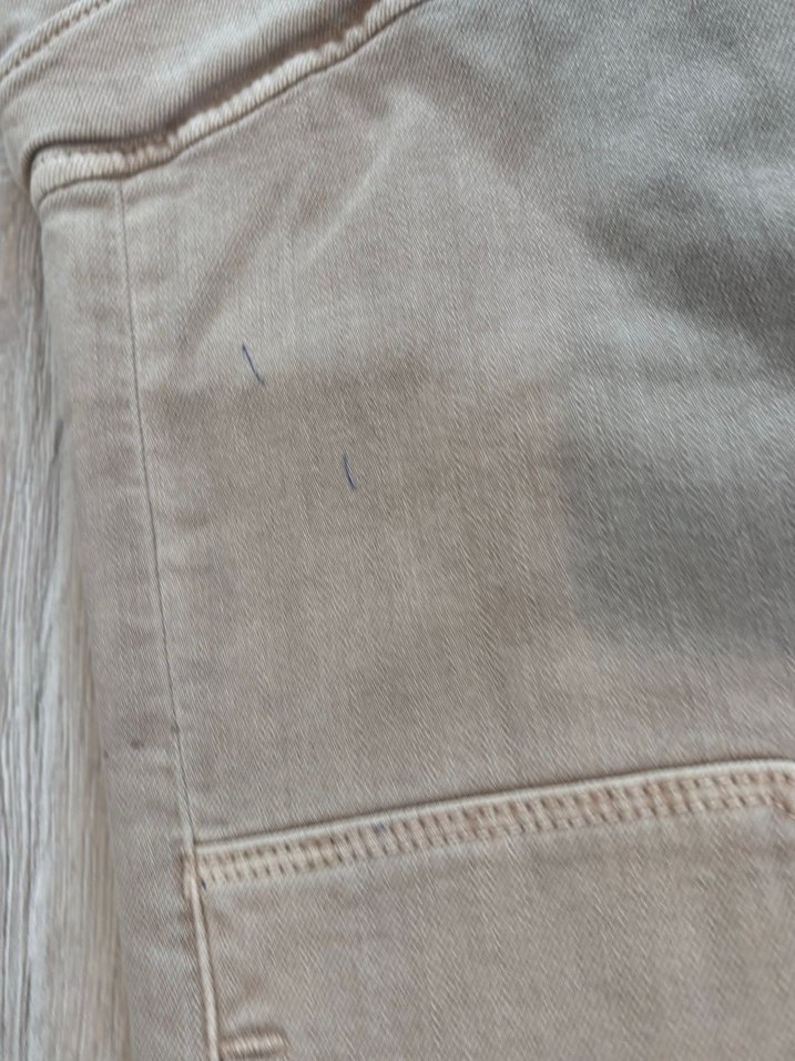 PAIGE Bej Kadın Kargo Kot Pantolon - Görsel 5