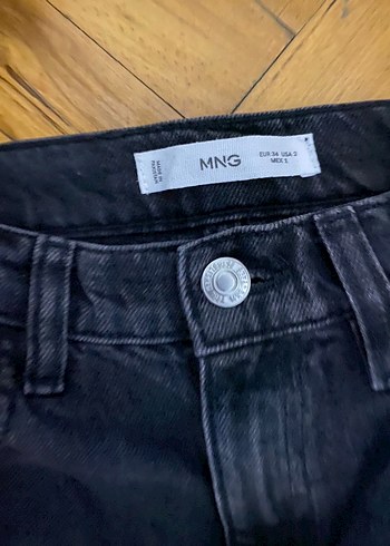 Mango paçaları kıvrık jean - Görsel 5