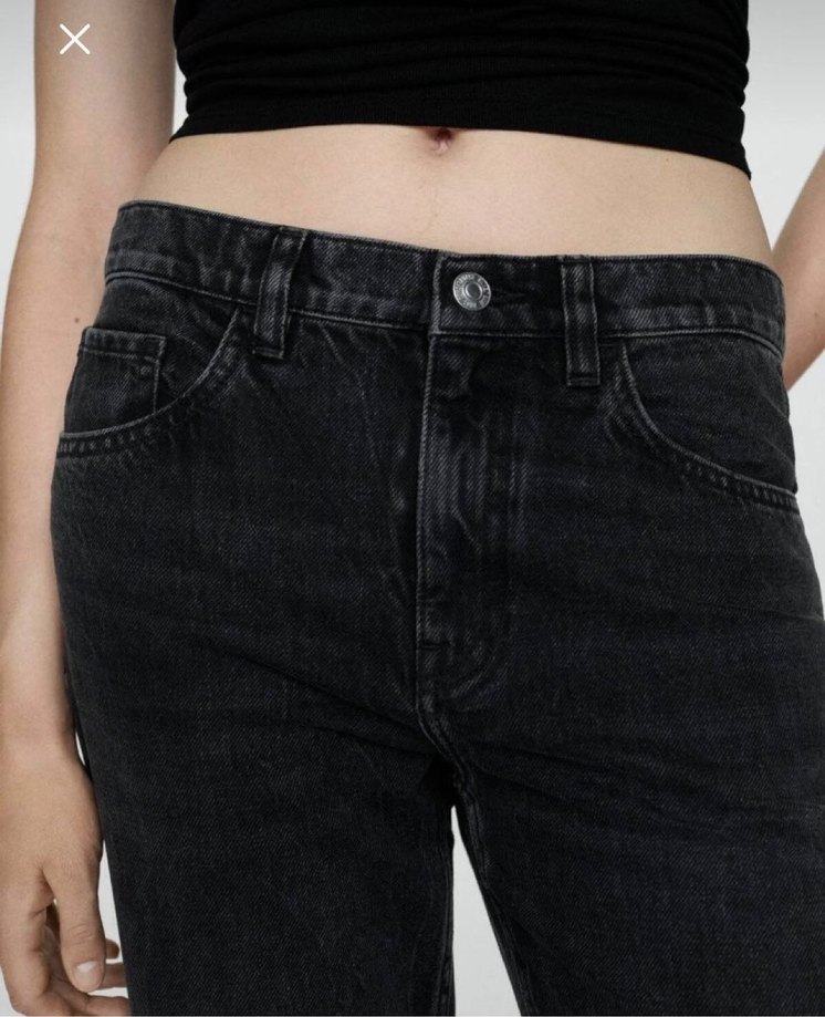 Mango paçaları kıvrık jean - Görsel 4