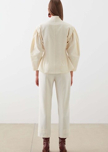 İpekyol Bej Düğmeli Kadın Gömlek - Görsel 2