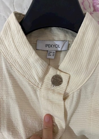 İpekyol Bej Düğmeli Kadın Gömlek - Görsel 6