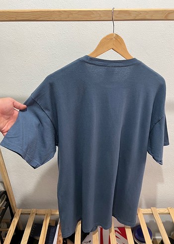 Erkek Mavi Baskılı Kısa Kollu Carhartt Tişört dickies y2k - Görsel 2