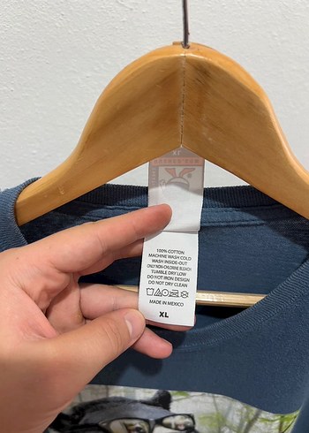 Erkek Mavi Baskılı Kısa Kollu Carhartt Tişört dickies y2k - Görsel 4