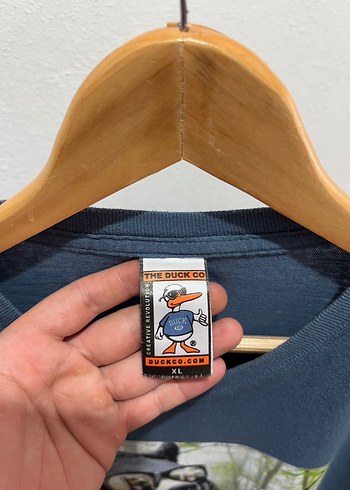 Erkek Mavi Baskılı Kısa Kollu Carhartt Tişört dickies y2k - Görsel 3