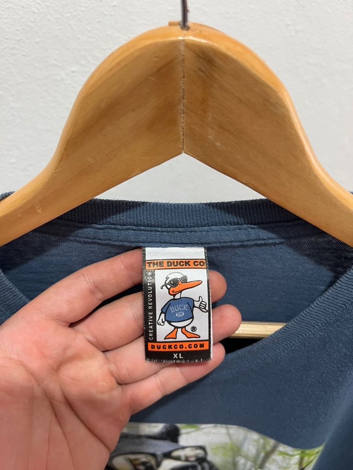 Erkek Mavi Baskılı Kısa Kollu Carhartt Tişört dickies y2k - Görsel 3