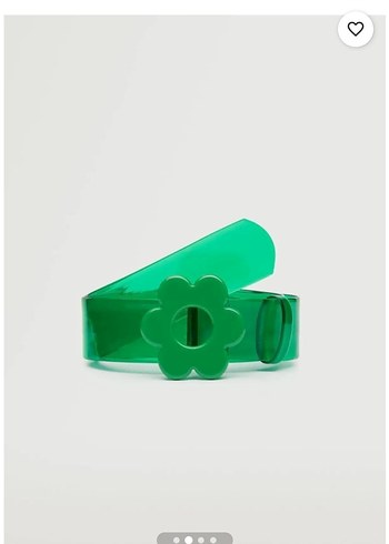 Mango Yeşil Çiçek Tokalı Kadın Kemer - Görsel 3