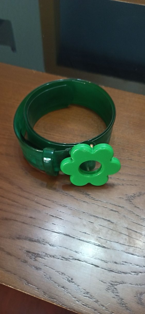 Mango Yeşil Çiçek Tokalı Kadın Kemer - Görsel 5