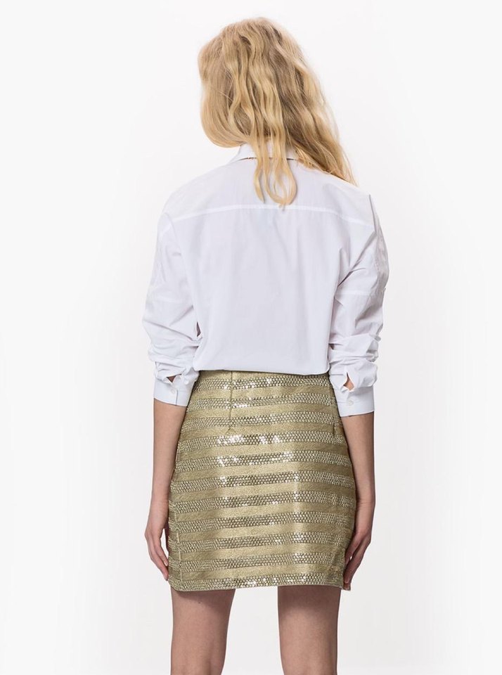 Roman Gold Altın Mini Etek - Görsel 2