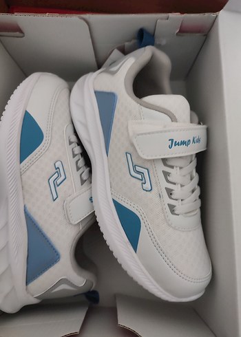 Beyaz Erkek Çocuk Spor Ayakkabı Velcro - Görsel 2