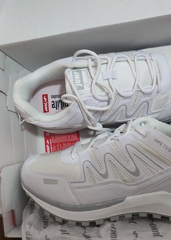 Beyaz Gri Bağcıklı Erkek Spor Ayakkabı - Görsel 2