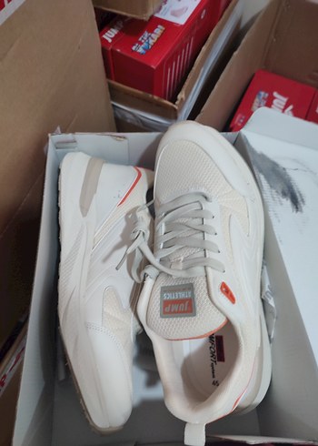 Beyaz Dolgu Topuklu Bağcıklı erkekSpor Ayakkabı - Görsel 2