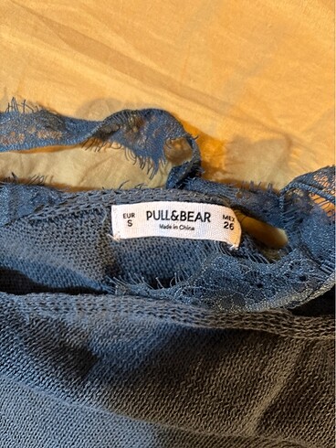 Pull and Bear Pull and bear dantel detaylı triko