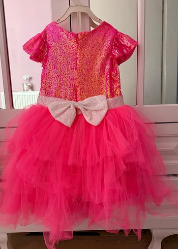 LC Waikiki Renkli Barbie Baskılı Kız Çocuk Elbise