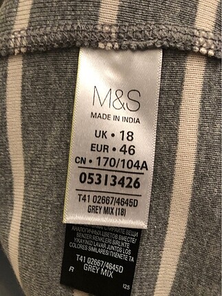 46 Beden gri Renk Marks & Spencer elbise
