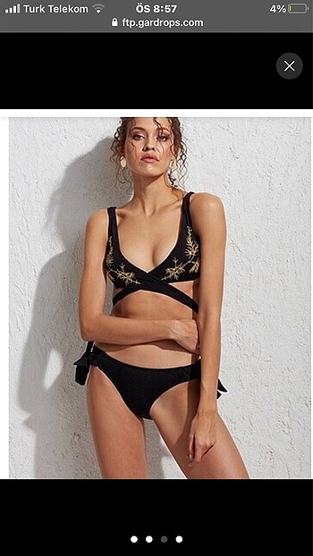 s Beden Less more marka bikini üstü