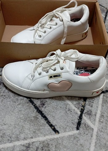 Beyaz Bağcıklı Kadın Spor Ayakkabı - Görsel 2