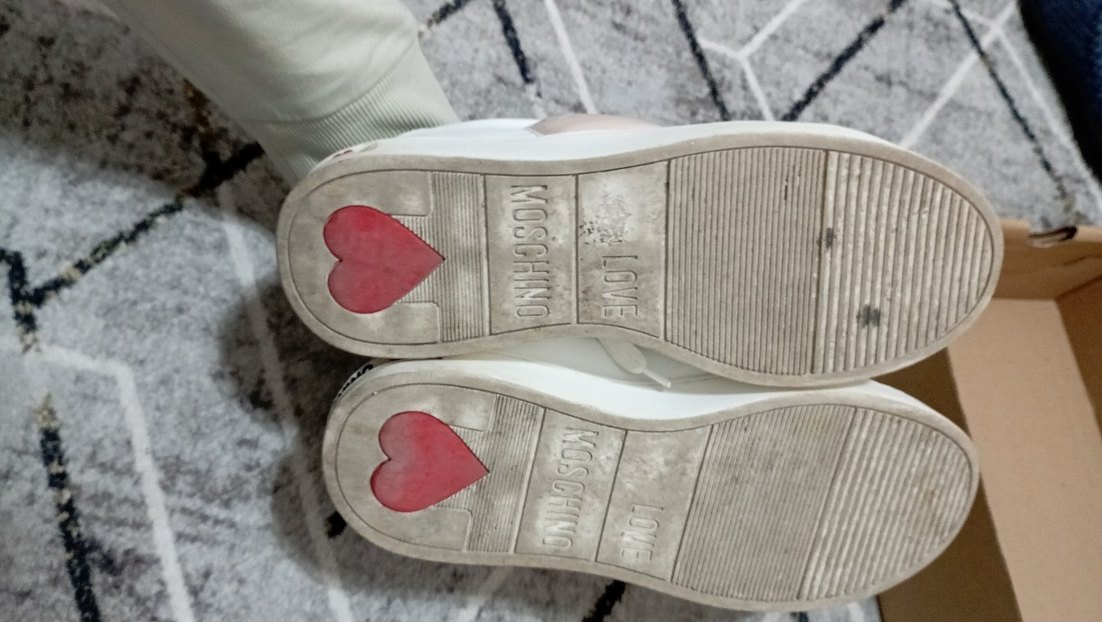 Beyaz Bağcıklı Kadın Spor Ayakkabı - Görsel 5