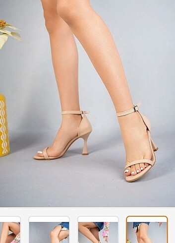 Önü açık topuklu ayakkabı - Görsel 2