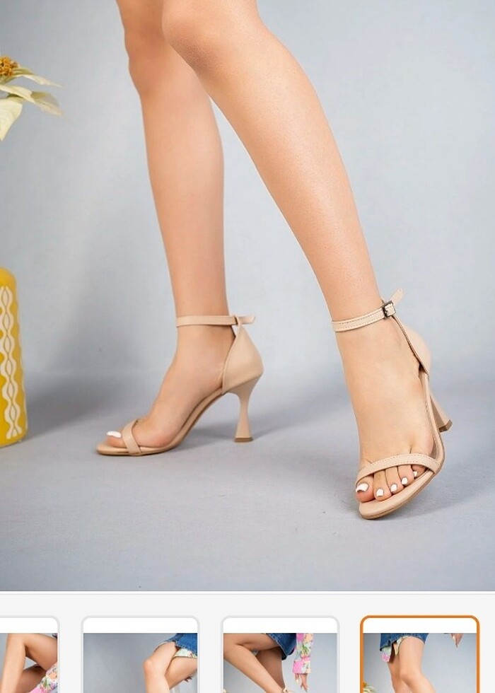 Önü açık topuklu ayakkabı - Görsel 2