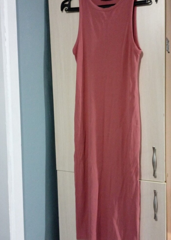 Fitilli dar midi elbise - Görsel 2