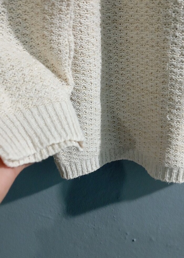 Simli triko kazak - Görsel 4