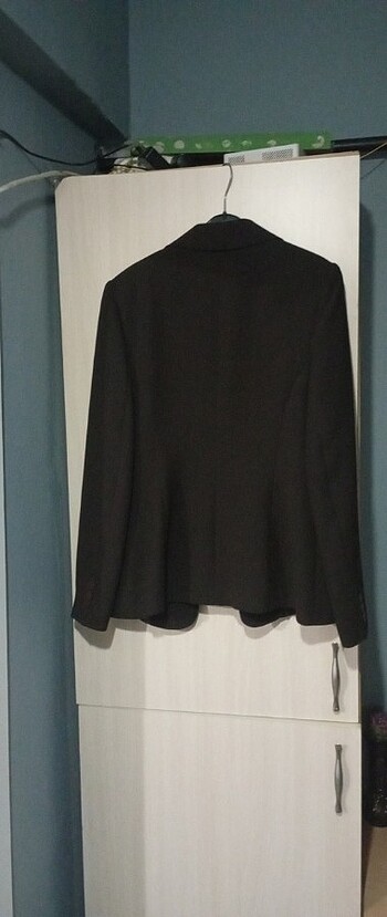 Vatkalı klasik vintage ceket - Görsel 2