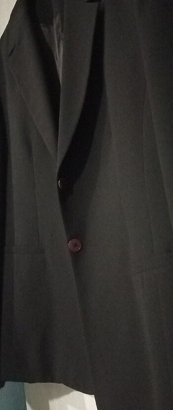 Vatkalı klasik vintage ceket - Görsel 3