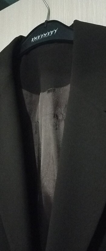 Vatkalı klasik vintage ceket - Görsel 4