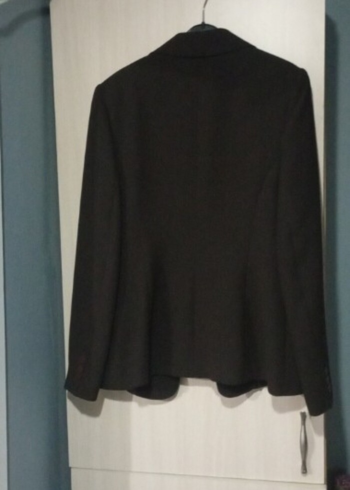 Vatkalı klasik vintage ceket - Görsel 2