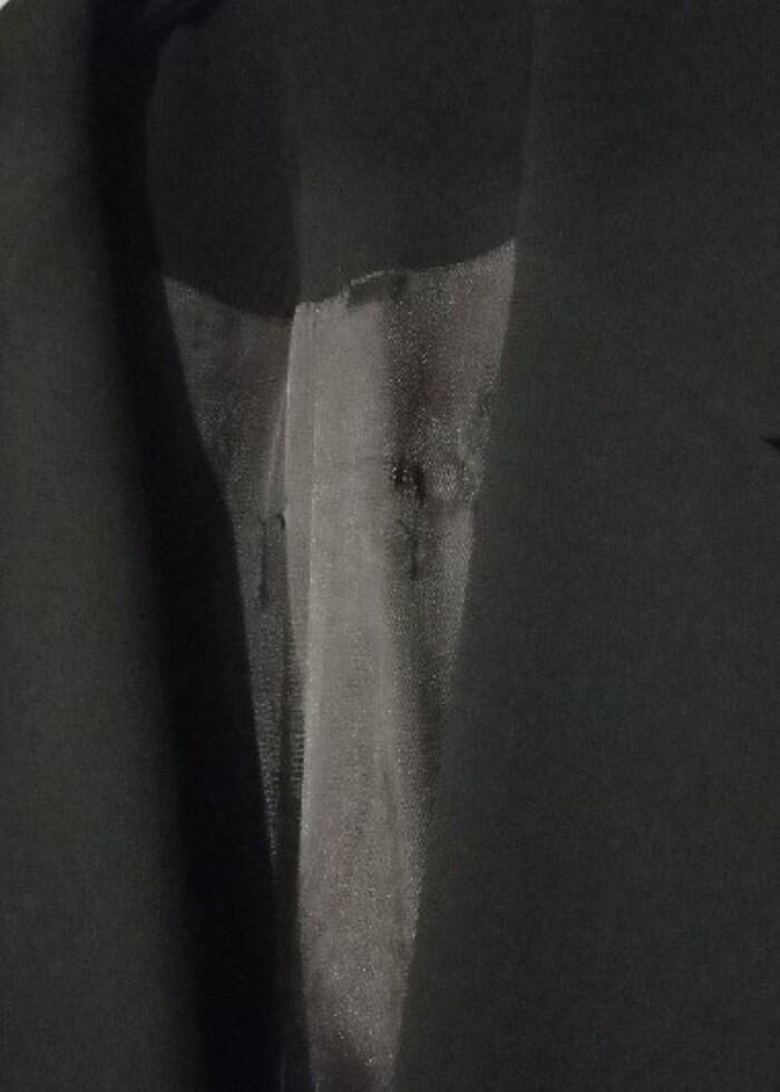 Vatkalı klasik vintage ceket - Görsel 4