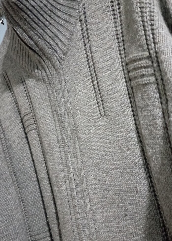 Unisex yün hırka - Görsel 2