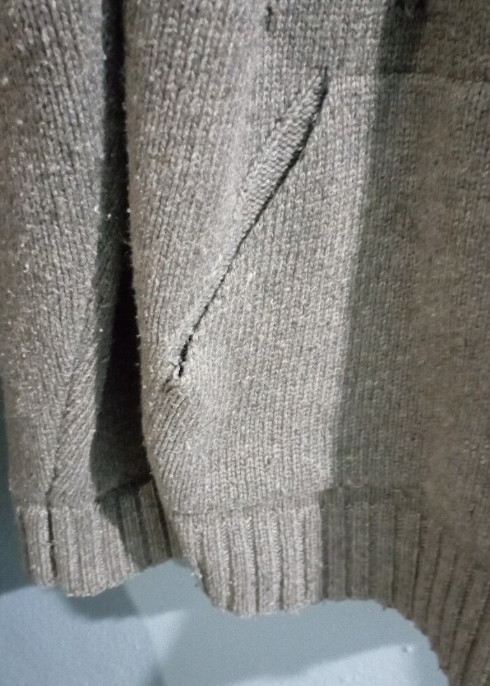 Unisex yün hırka - Görsel 4