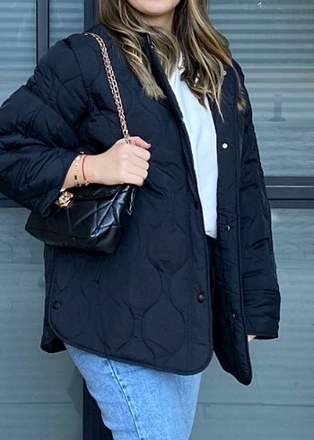 H&M Düğmeli Siyah Kadın Ceket