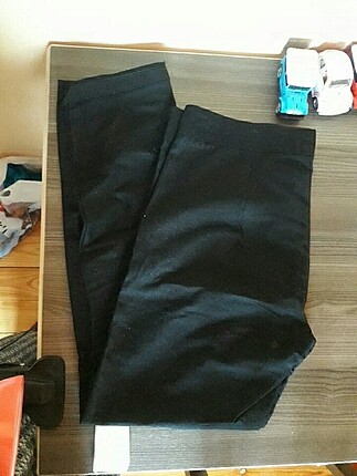 Siyah boru paça pantalon