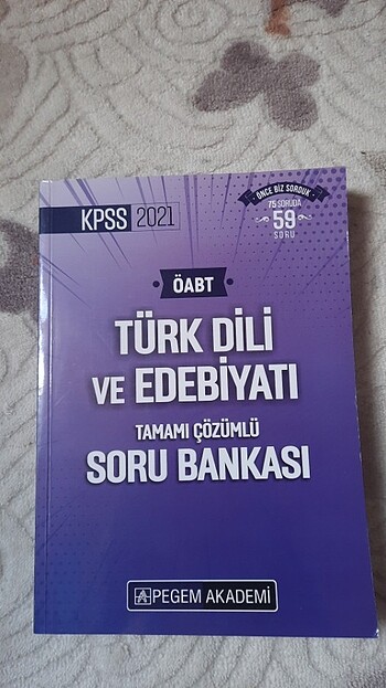 Pegem Türk Dili ve Edebiyatı soru bankası 