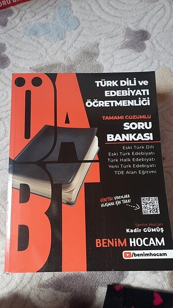 Benim hocam Türk Dili ve Edebiyatı öğretmenliği ÖABT soru banka