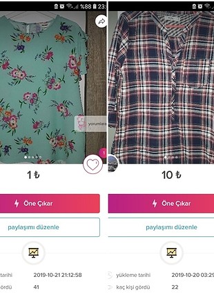 Mint kısa kollu bluz ve kareli gömlek