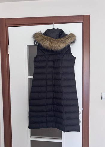 38 Beden Kürk Detaylı Uzun Kadın Yelek