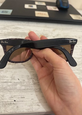 Ray ban Kahverengi Klasik Tokalı Kadın Güneş Gözlüğü - Görsel 3