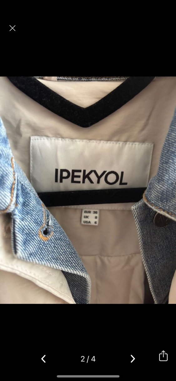 İpekyol orijinal Bej Düğmeli Midi Kadın Kışlık Mont - Görsel 2