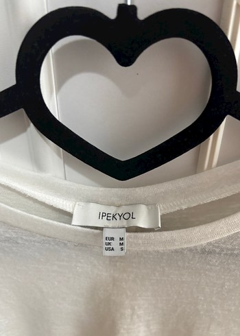 İpekyol Beyaz Kısa Kollu Pamuklu Kadın Bluz - Görsel 4