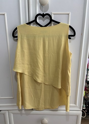 Chilia Sarı Fırfırlı Kolsuz Bluz - Görsel 4