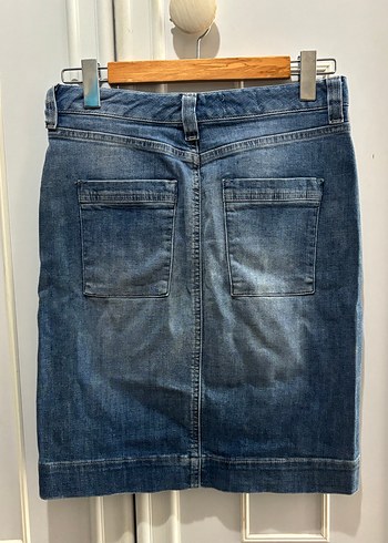 Gap Mavi Denim Midi Kalem Etek - Görsel 3