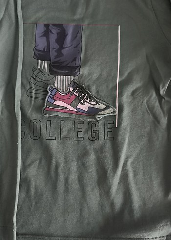 Divarese Erkek Çocuk Yeşil Baskılı Sweatshirt