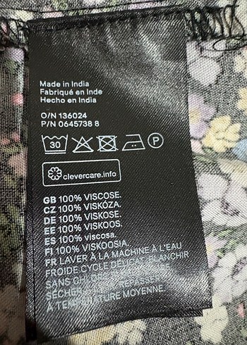 Çiçek Desenli H&M Yazlık Elbise - Görsel 5