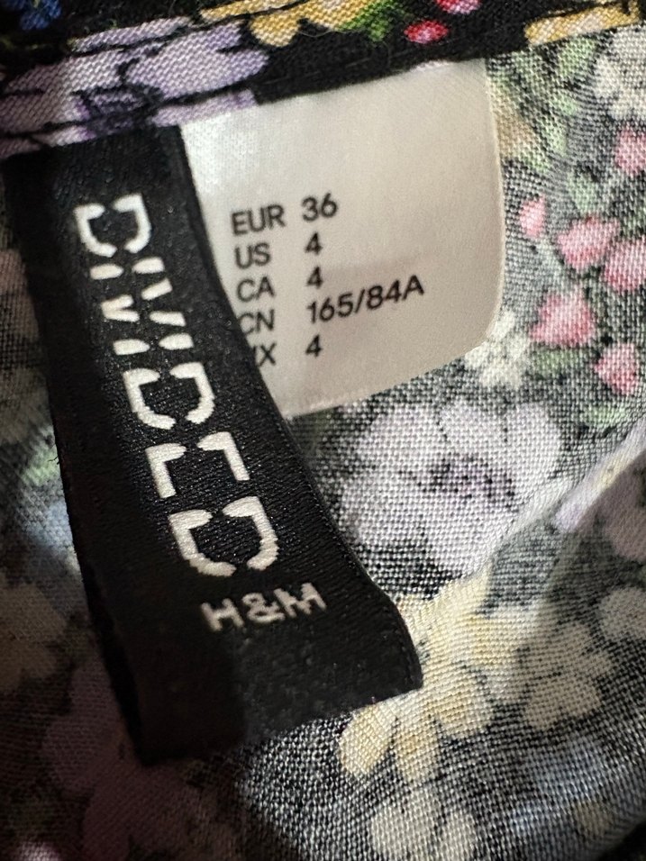 Çiçek Desenli H&M Yazlık Elbise - Görsel 4