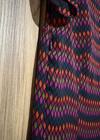 Bohem Renkli şifon elbise - Görsel 6