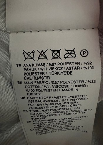 Mavi Ekose Düğmeli Kadın Blazer Ceket - Görsel 8